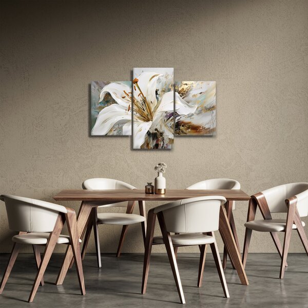 Kép - Absztrakció liliommal (90x60 cm)