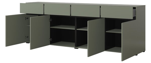 Komód Crossroad G25 (fenyőzöld + fekete)