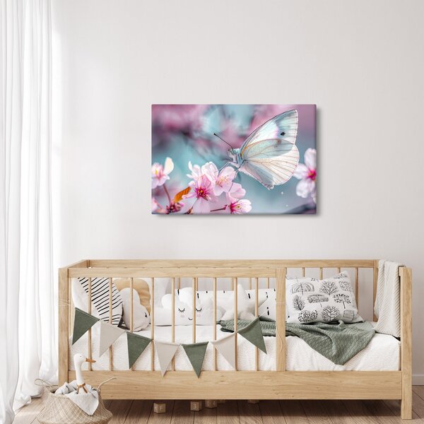 Kép - Pillangó a cseresznyefán (90x60 cm)
