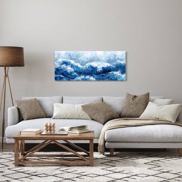 Kép - A tenger illusztrációja (120x50 cm)
