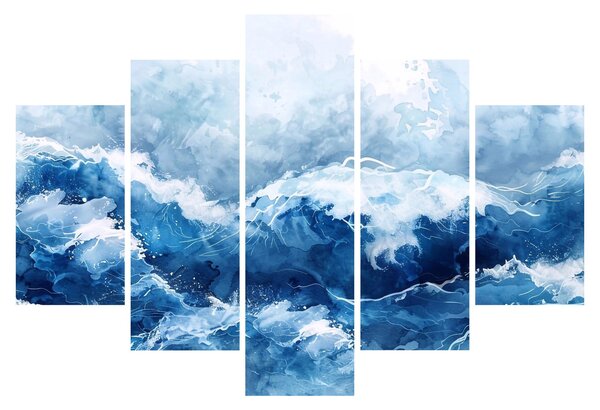 Kép - A tenger illusztrációja (150x105 cm)