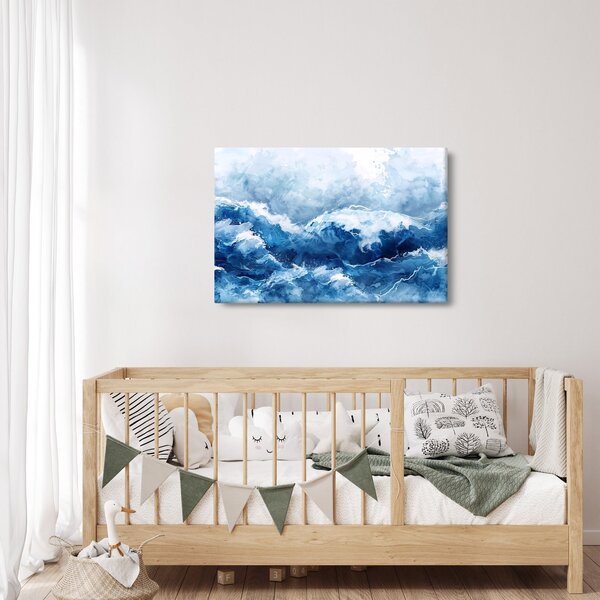 Kép - A tenger illusztrációja (90x60 cm)