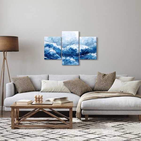 Kép - A tenger illusztrációja (90x60 cm)