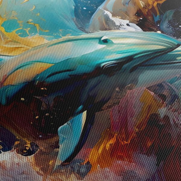 Kép - Delfin festmény (150x105 cm)
