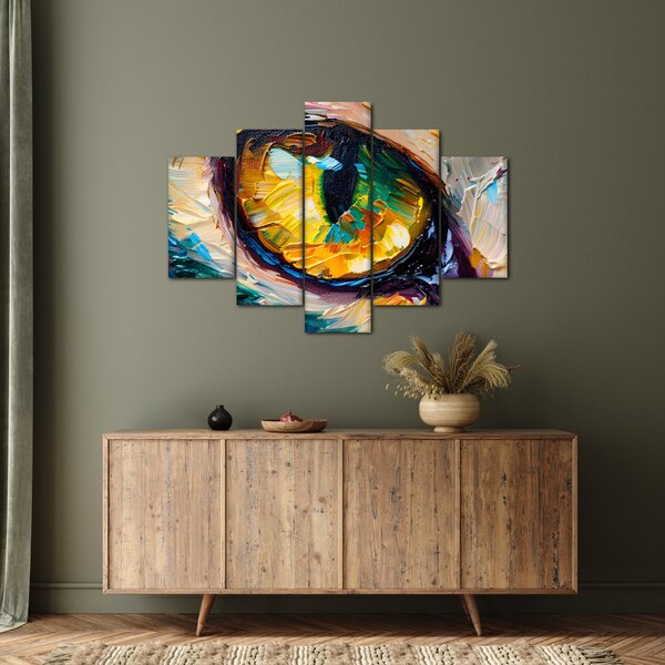 Kép - Macskaszem festmény (150x105 cm)