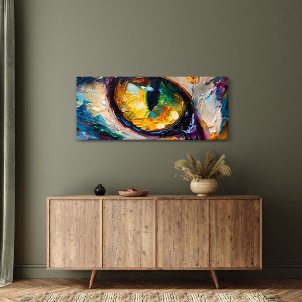 Kép - Macskaszem festmény (120x50 cm)