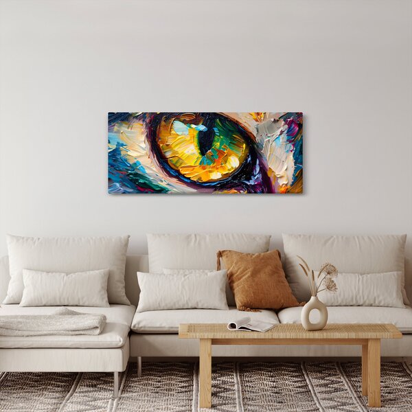 Kép - Macskaszem festmény (120x50 cm)
