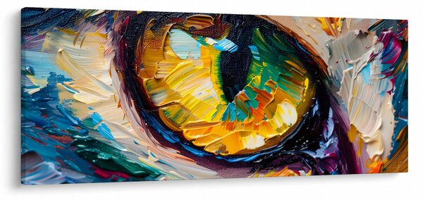 Kép - Macskaszem festmény (120x50 cm)