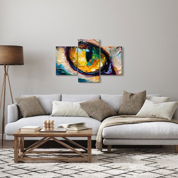 Kép - Macskaszem festmény (90x60 cm)