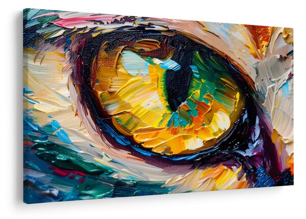Kép - Macskaszem festmény (90x60 cm)