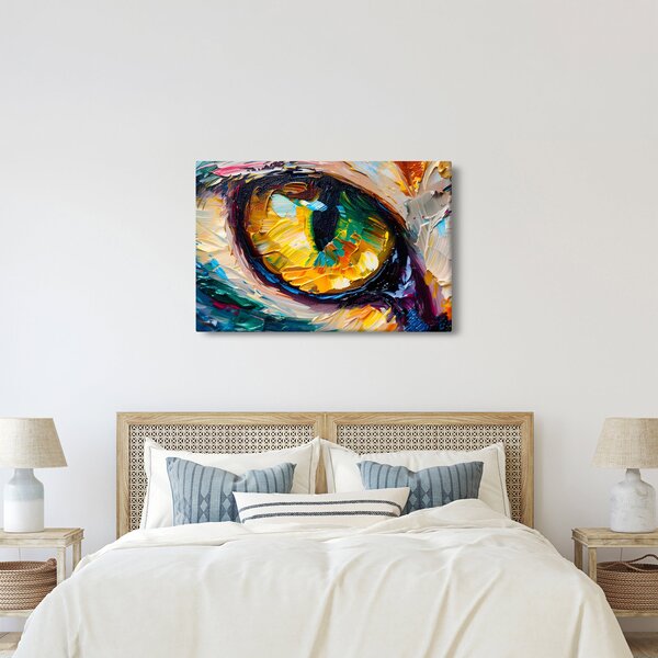 Kép - Macskaszem festmény (90x60 cm)