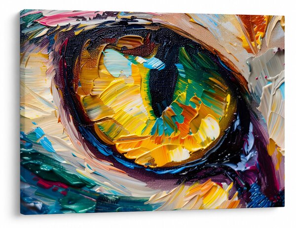 Kép - Macskaszem festmény (70x50 cm)