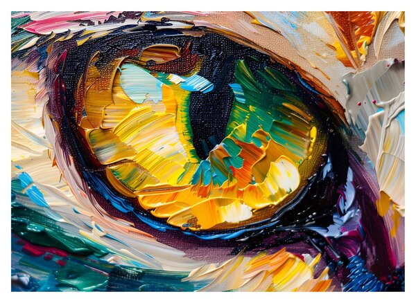 Kép - Macskaszem festmény (70x50 cm)