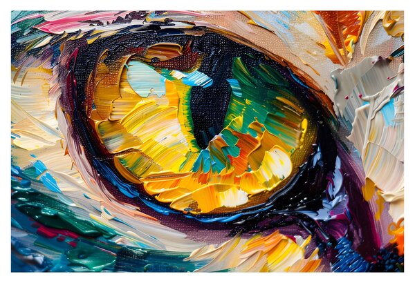 Kép - Macskaszem festmény (90x60 cm)
