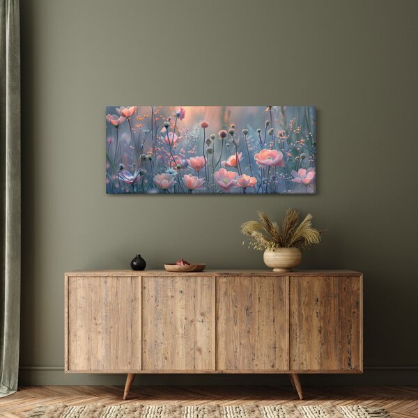 Kép - Virágok pasztell színekben (120x50 cm)