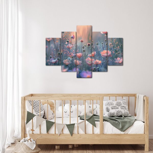 Kép - Virágok pasztell színekben (150x105 cm)