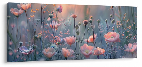 Kép - Virágok pasztell színekben (120x50 cm)