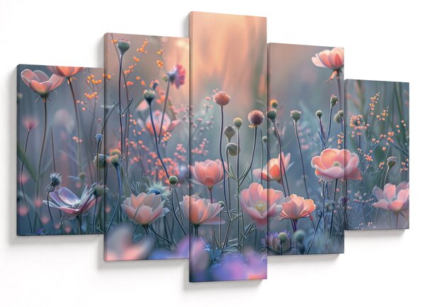 Kép - Virágok pasztell színekben (150x105 cm)