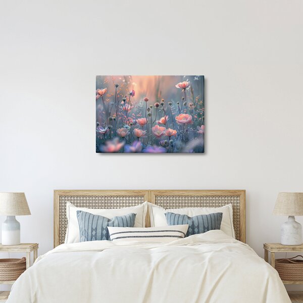 Kép - Virágok pasztell színekben (70x50 cm)