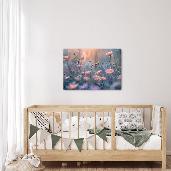 Kép - Virágok pasztell színekben (70x50 cm)
