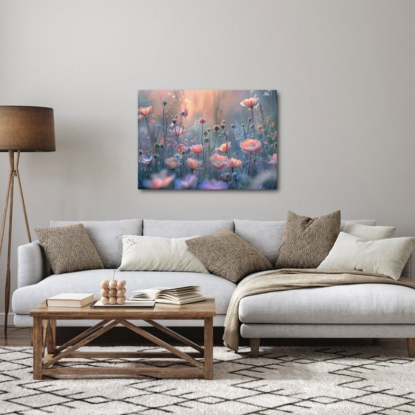Kép - Virágok pasztell színekben (70x50 cm)