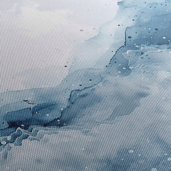 Kép - Felhők és hullámok, akvarell (120x50 cm)