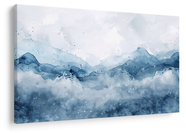 Kép - Felhők és hullámok, akvarell (90x60 cm)