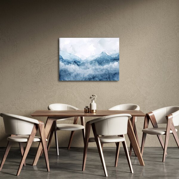 Kép - Felhők és hullámok, akvarell (70x50 cm)