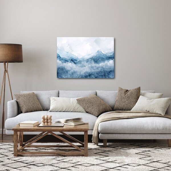 Kép - Felhők és hullámok, akvarell (70x50 cm)