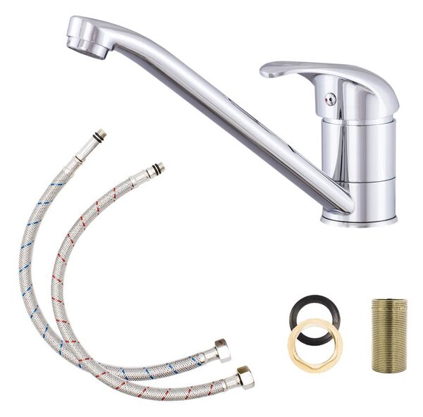 Luna Flex 1D 90 Inox Mosogató és Gamma Alfa Konyhai Csaptelep Szett