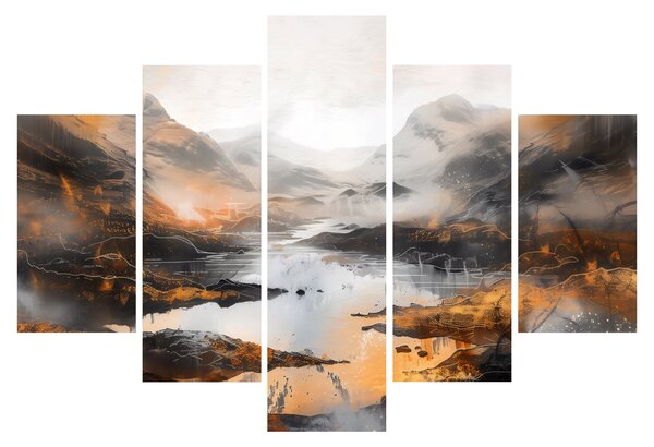 Kép - Hegyi tájak festése (150x105 cm)