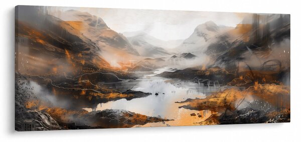 Kép - Hegyi tájak festése (120x50 cm)