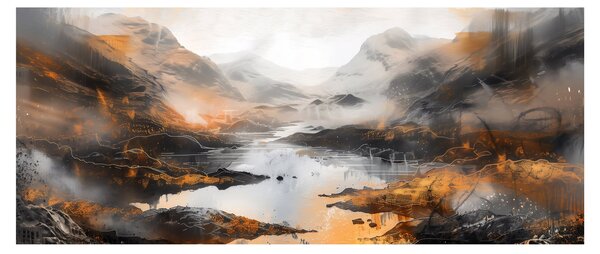 Kép - Hegyi tájak festése (120x50 cm)