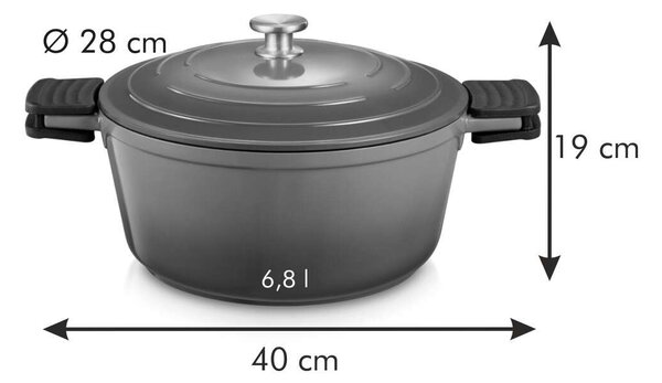 Tescoma BORDEAUX Lábas fedővel ø 28 cm, 6.8 l