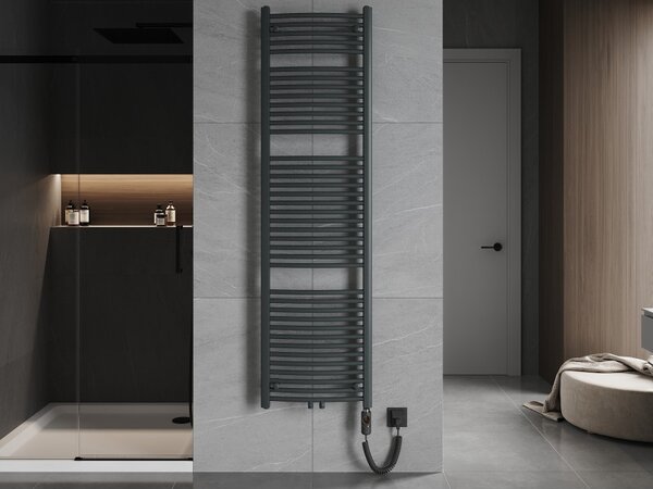Mexen Ares, elektromos fűtőelem 1800x500 mm + fűtőrúd 900 W, antracit, W102-1800-500-2900-66