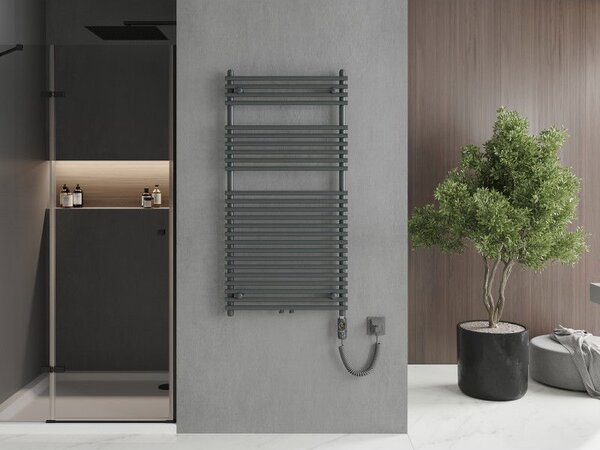 Mexen Sol, elektromos fűtőelem 1200x600 mm + fűtőrúd 900 W, antracit, W125-1200-600-2900-66