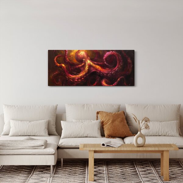 Kép - Polip, olajfestmény (120x50 cm)