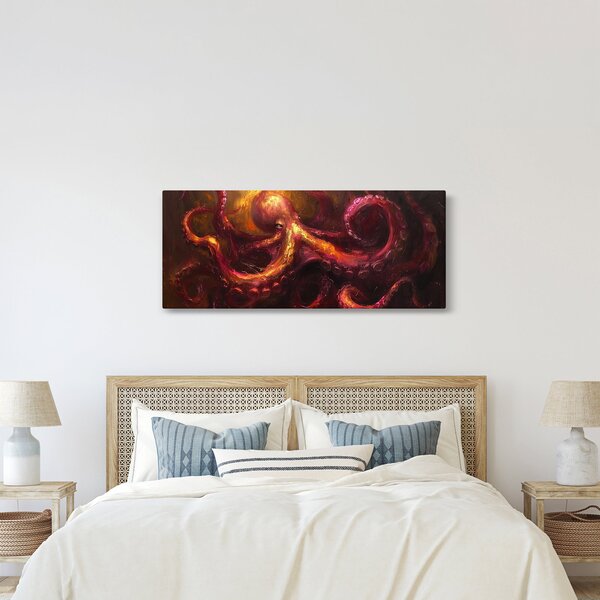 Kép - Polip, olajfestmény (120x50 cm)