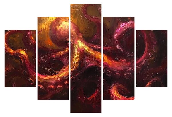 Kép - Polip, olajfestmény (150x105 cm)