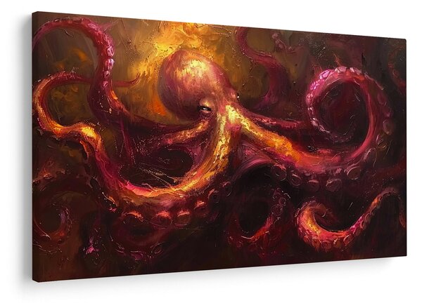 Kép - Polip, olajfestmény (90x60 cm)