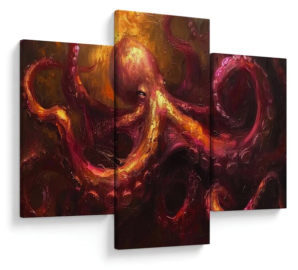 Kép - Polip, olajfestmény (90x60 cm)
