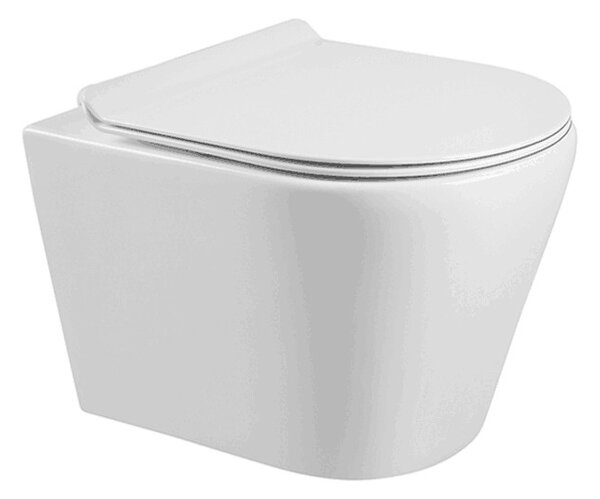 Ride fali, rimless WC soft close ülőkével