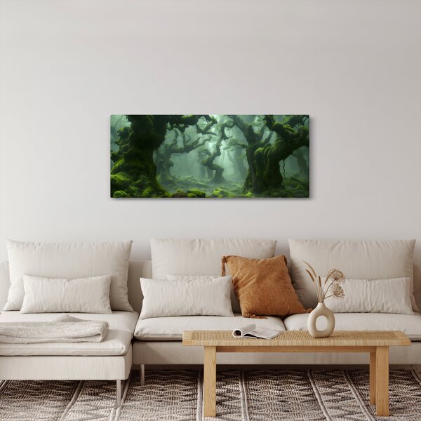Kép - Egy mohával borított erdő (120x50 cm)