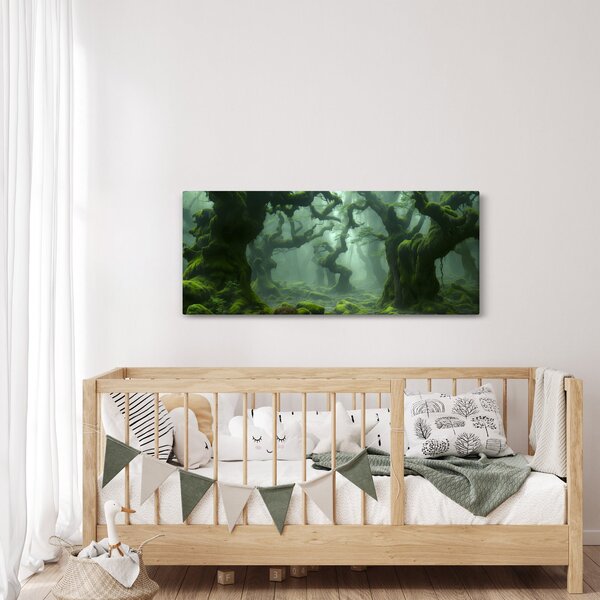Kép - Egy mohával borított erdő (120x50 cm)