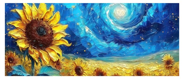 Kép - Festés napraforgó (120x50 cm)