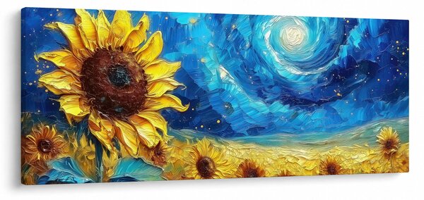 Kép - Festés napraforgó (120x50 cm)