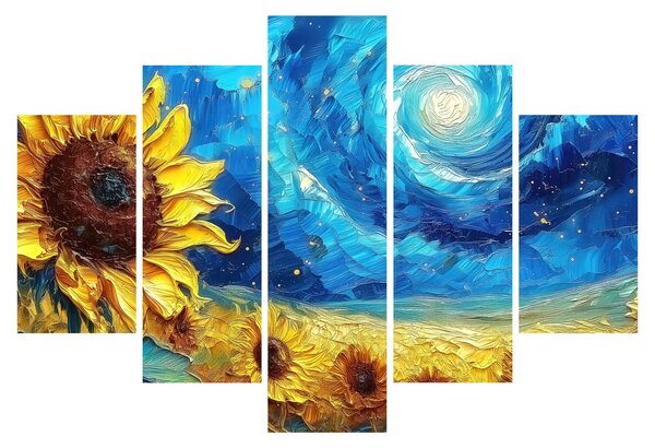 Kép - Festés napraforgó (150x105 cm)