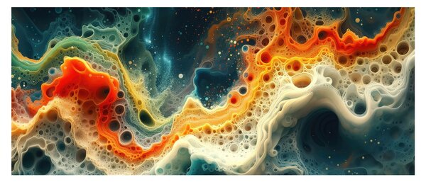 Kép - Modern absztrakció (120x50 cm)