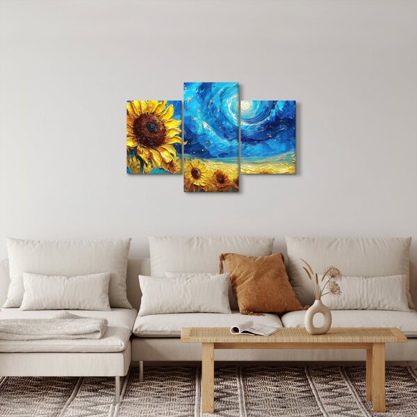 Kép - Festés napraforgó (90x60 cm)