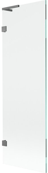 Mexen, Mexen Lunar L 1 szárnyú kádparaván 60 x 150 cm, átlátszó, vörösöntvény - 897L-060-000-95-00